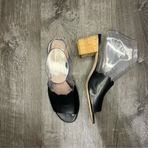 Kate Spade Warren Slip On Heeled Sandal Black Size 6.5